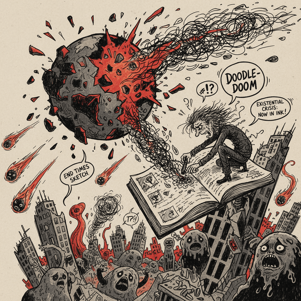 planet go boom, artist go scribble