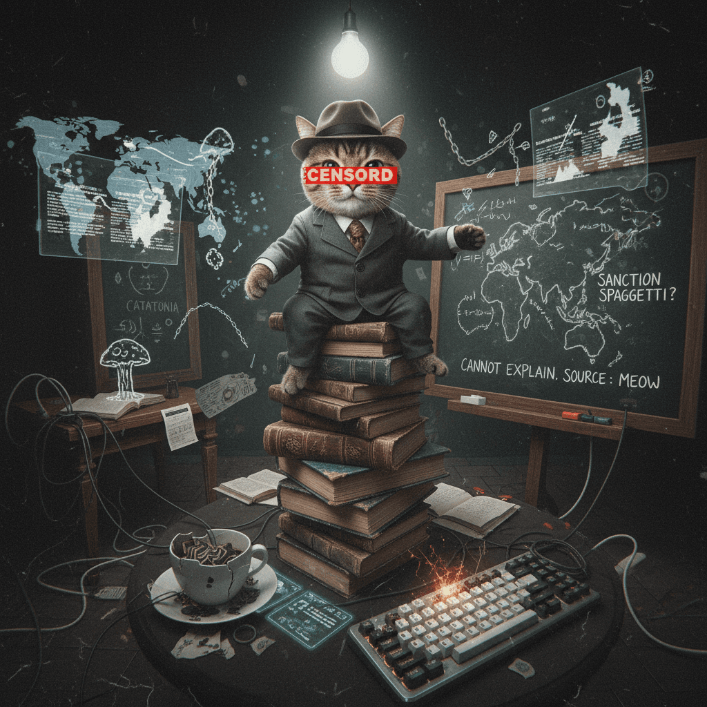 cat knows too much about sanctions, won't elaborate