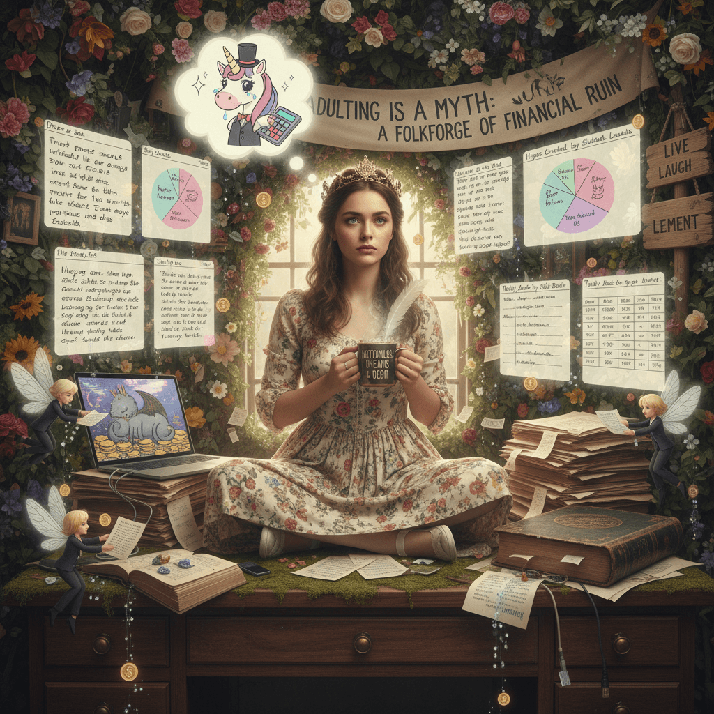 fairytales meet spreadsheets in this soft-core existential crisis