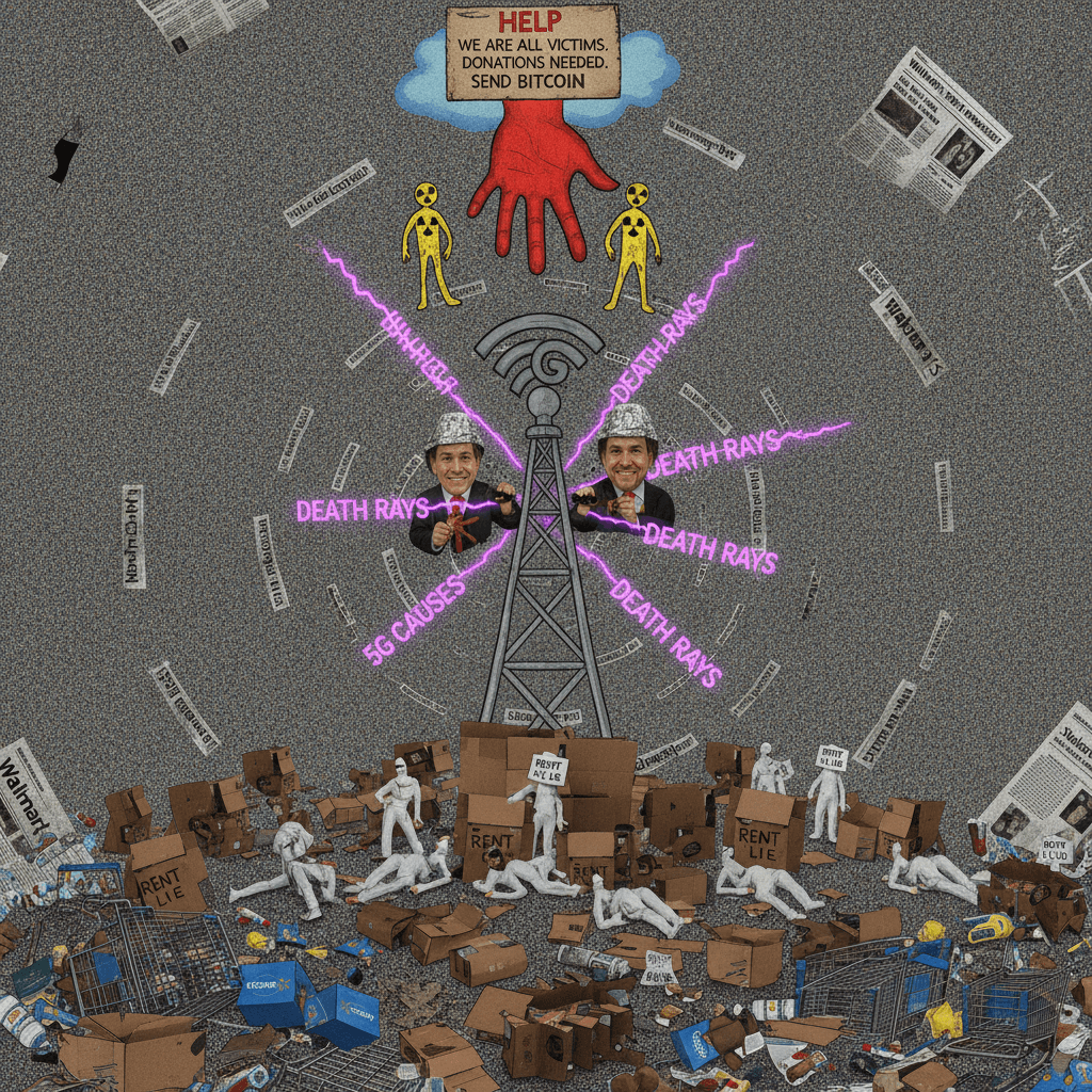 Walmart family orchestrated homelessness via 5G death rays, needs help NOW