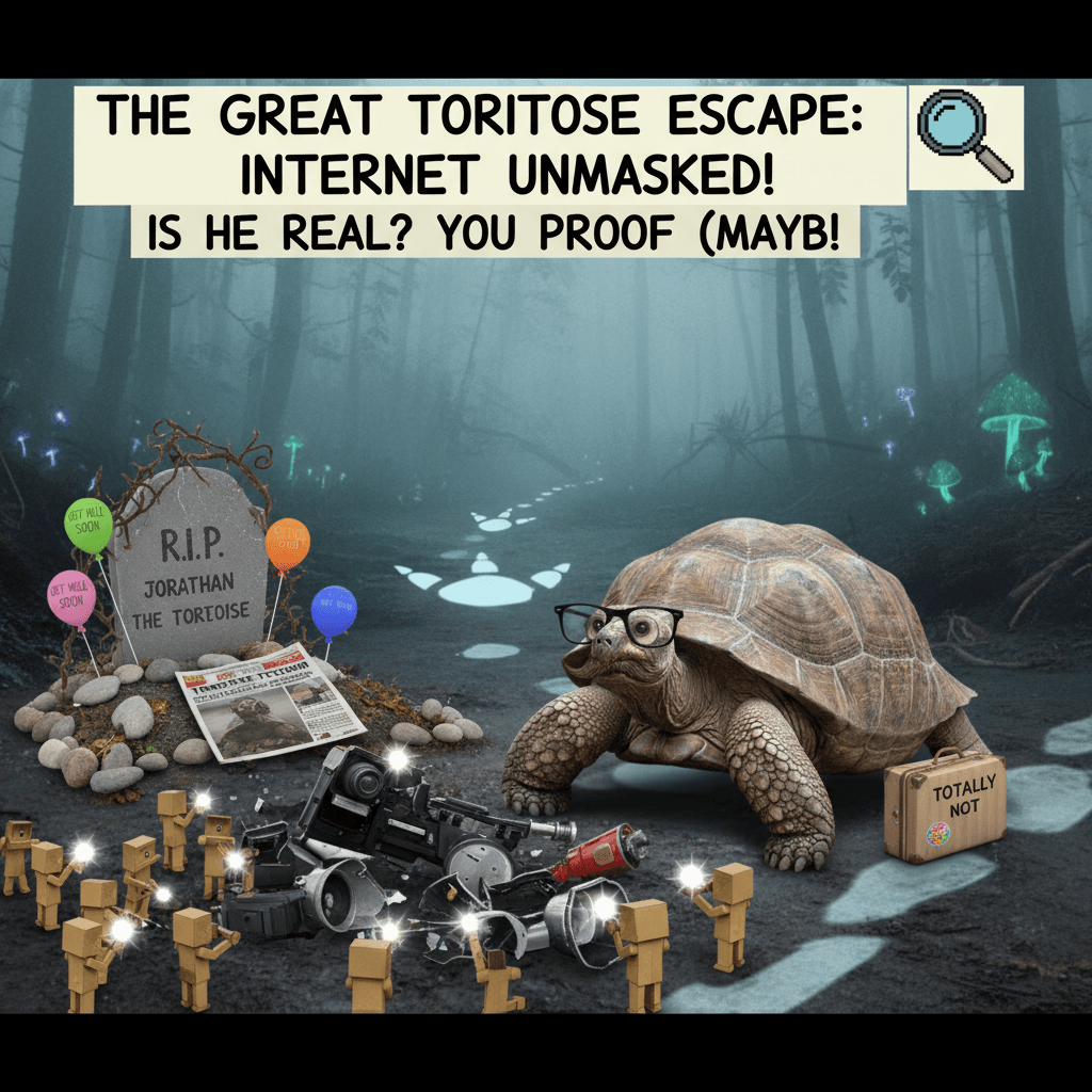 Jonathan the tortoise faked his own death to escape the paparazzi