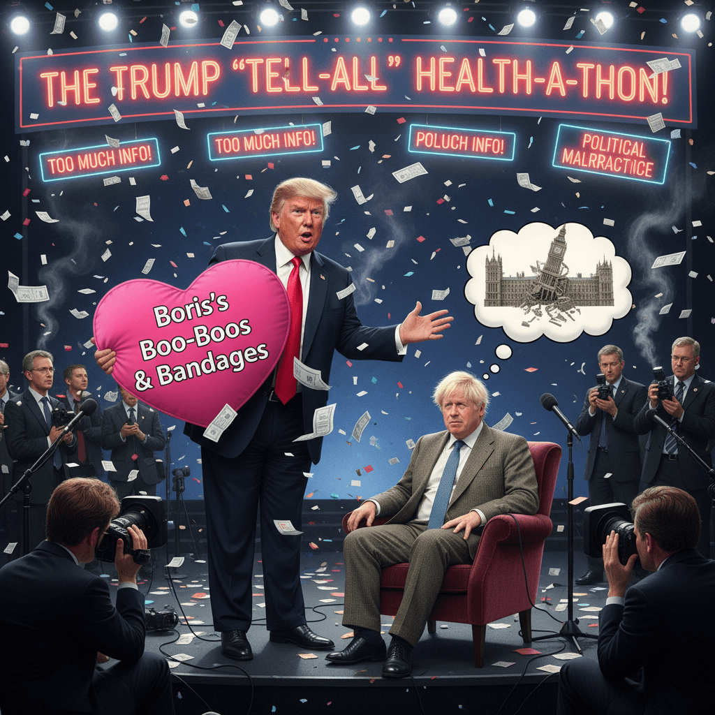 Trump casually outs someone's private health info, Johnson dies inside