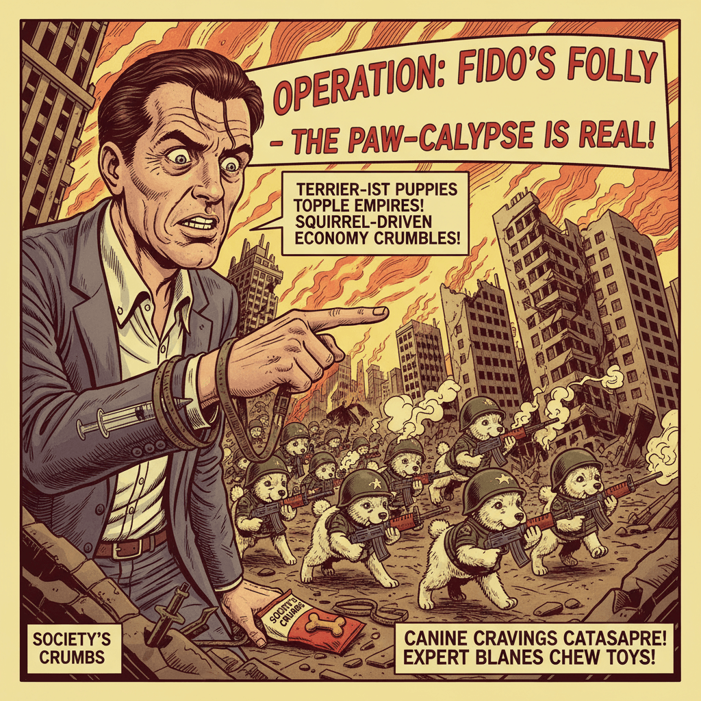 Ex-addict blames puppies for society's collapse, very normal take