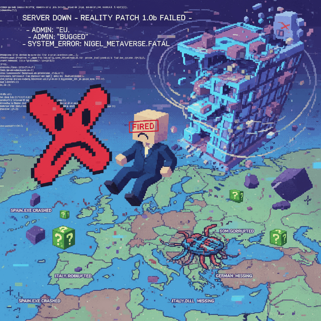 nigel got fired from the metaverse, europe's still buggy