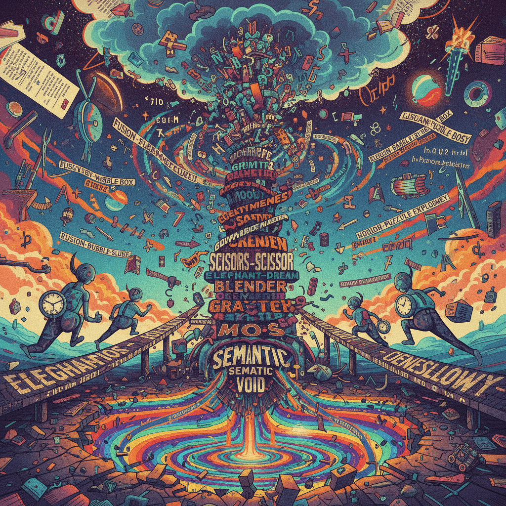 unhinged compound nouns speedrunning semantic collapse