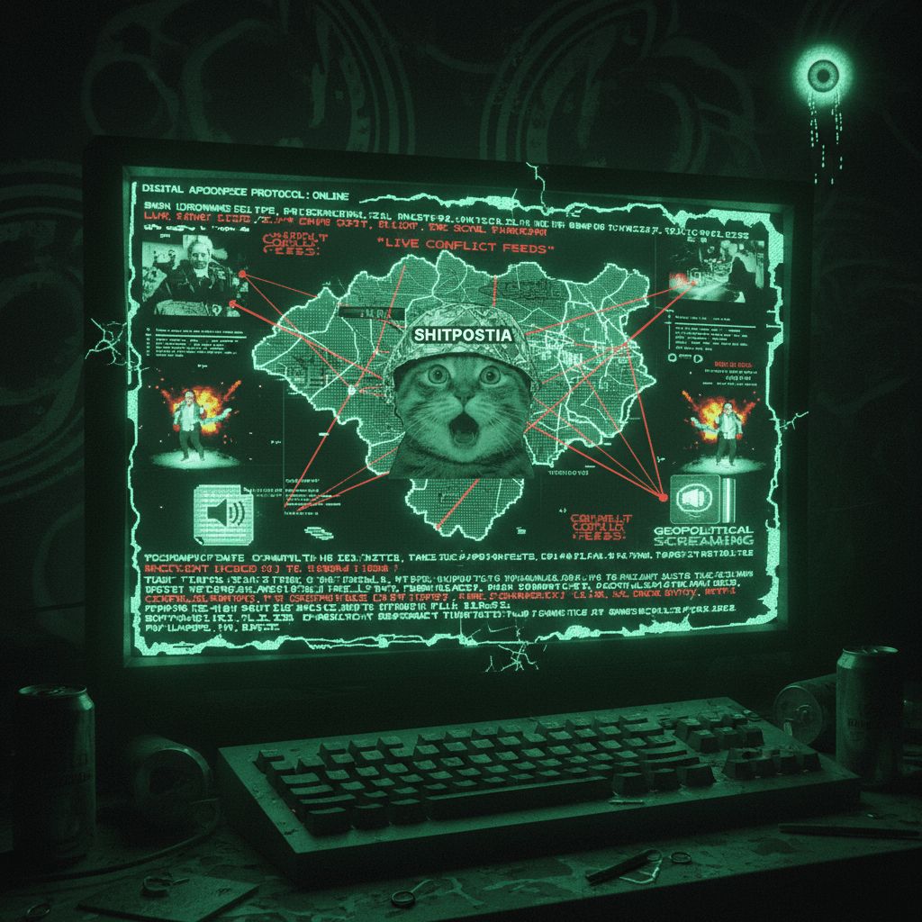 ancient memes + live war monitoring = peak internet archaeology