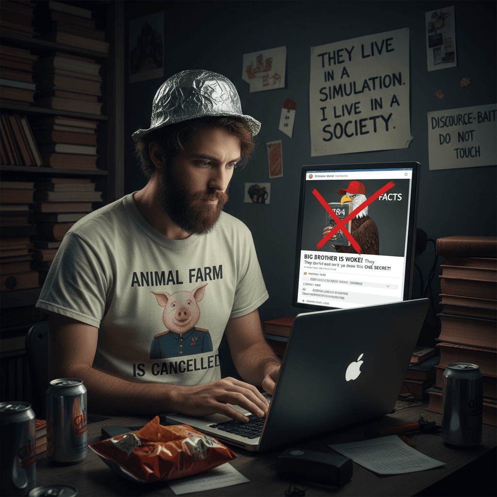 using 1984 to own the libs (nobody knows what book they're citing)