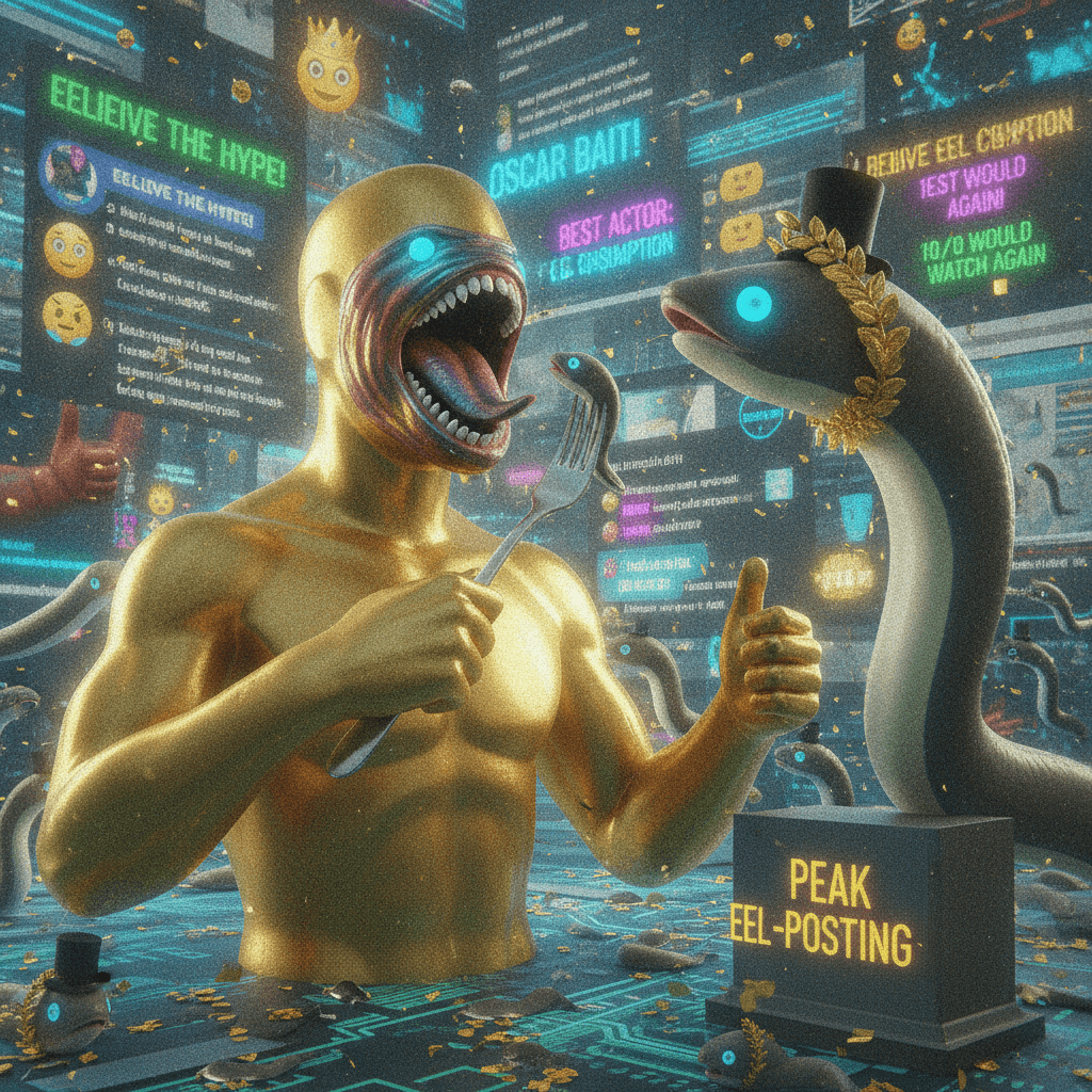 eel eating deserves an oscar apparently