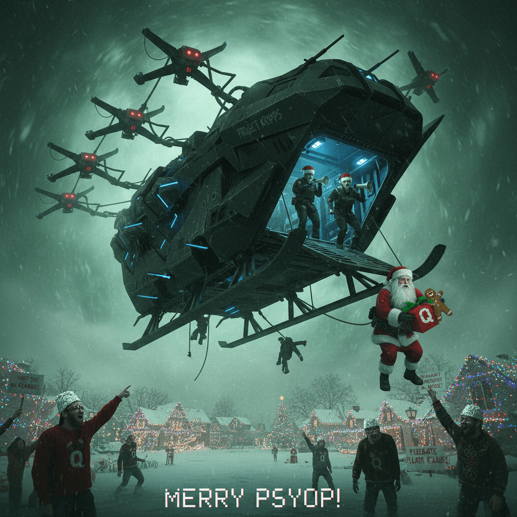 Santa's sleigh confirmed as deep state psyop dropship