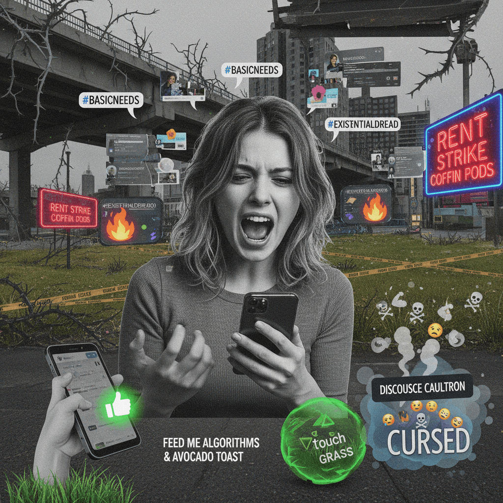 We just want basic needs but make it viral despair