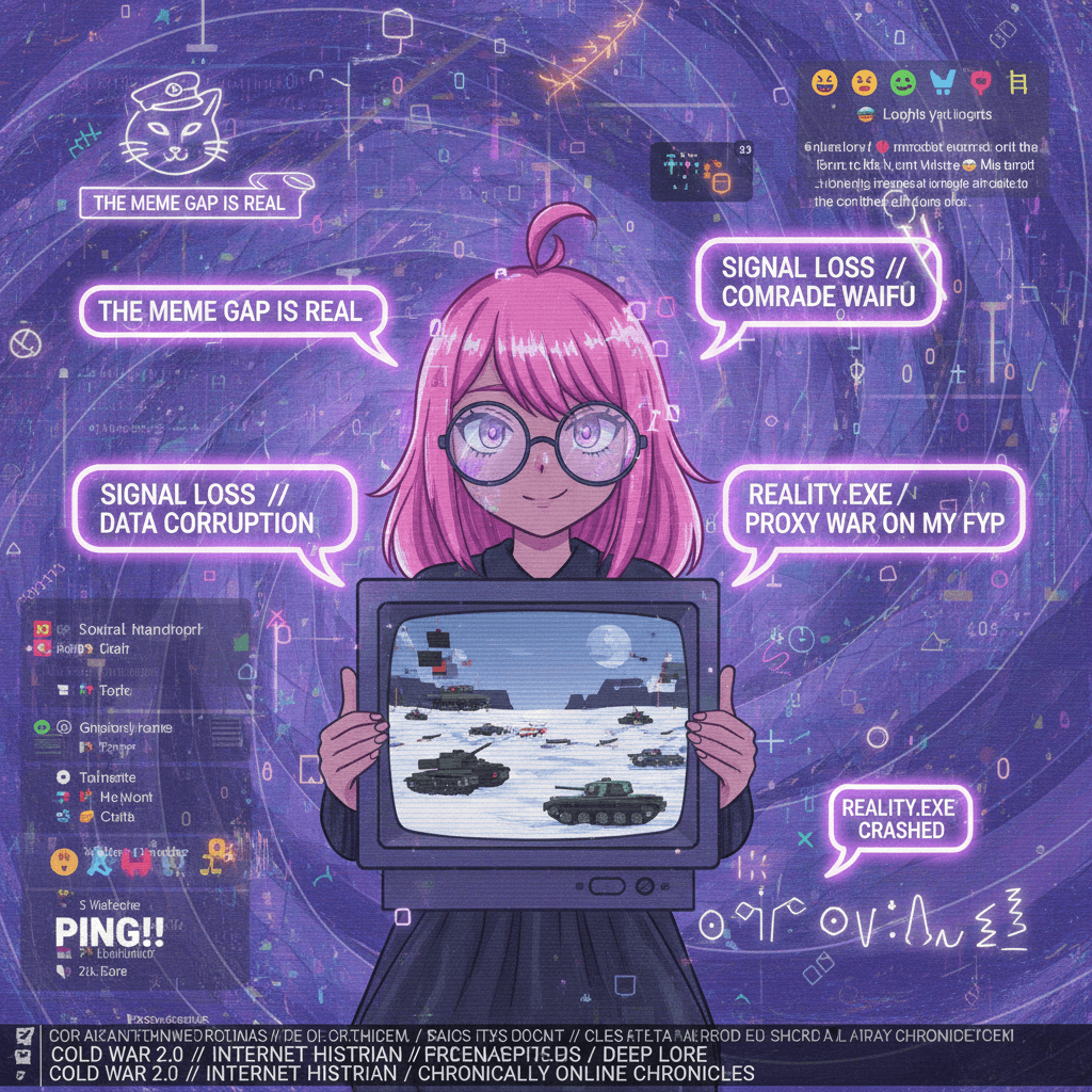 egirl cold war posting hits different when reality itself is glitching