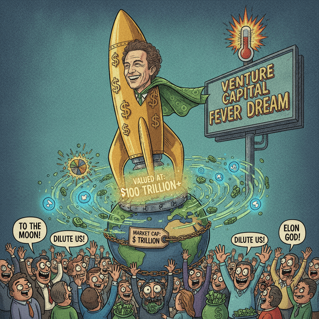 man wants his rocket company worth more than the planet it launches from