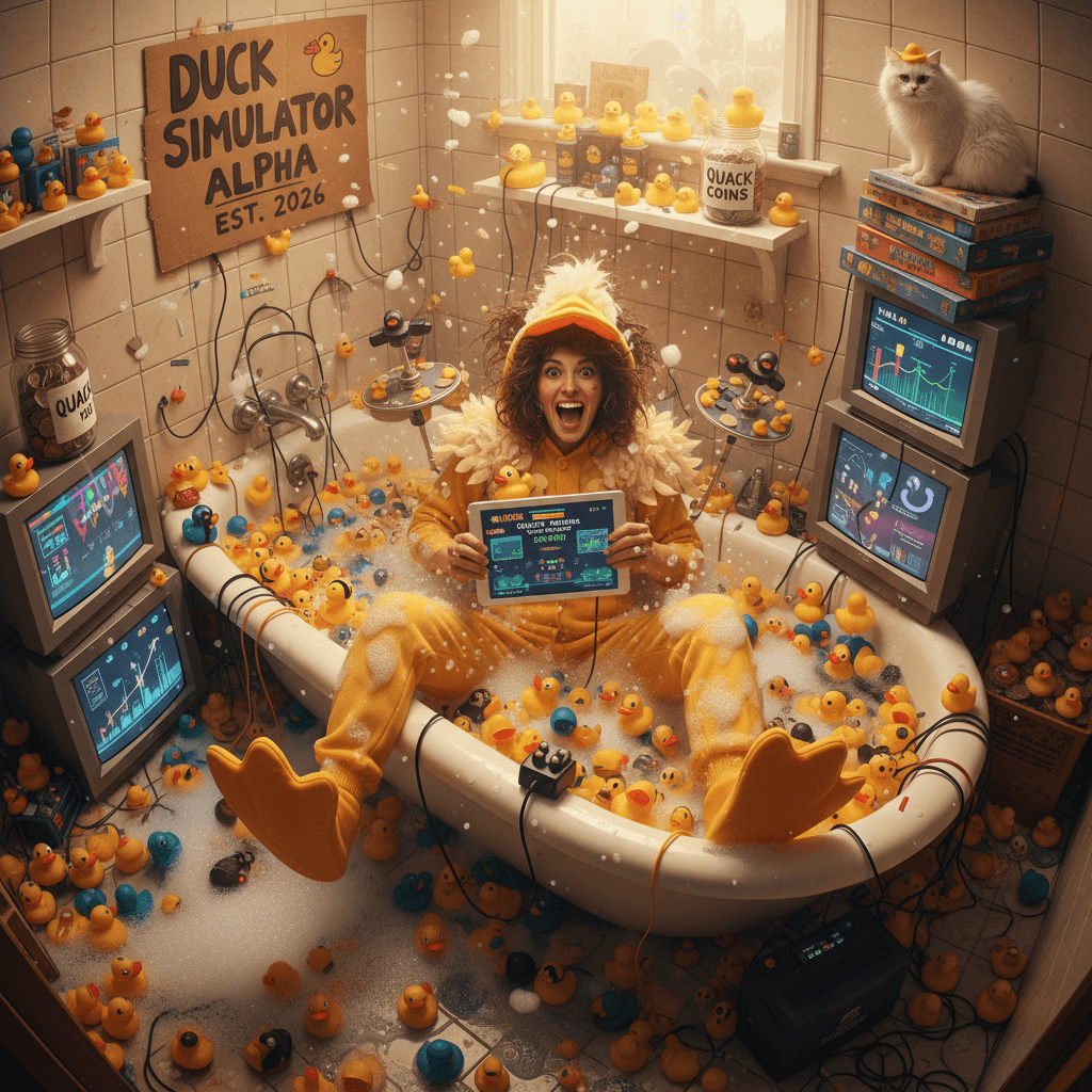 Wife turned bathtub into duck simulator 2026