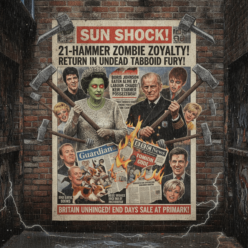 The Sun speedruns journalistic decency with a 21-hammer front page
