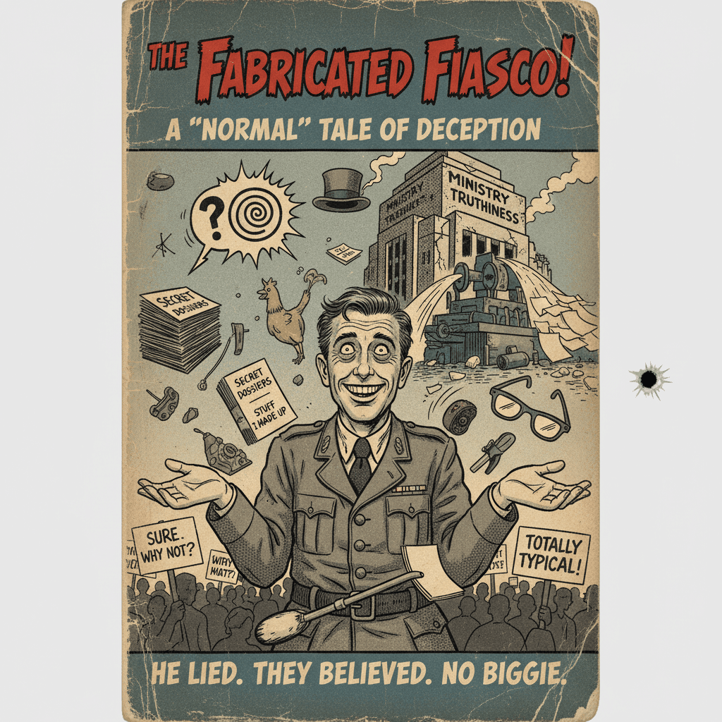 War Secretary casually admits to making stuff up, very normal