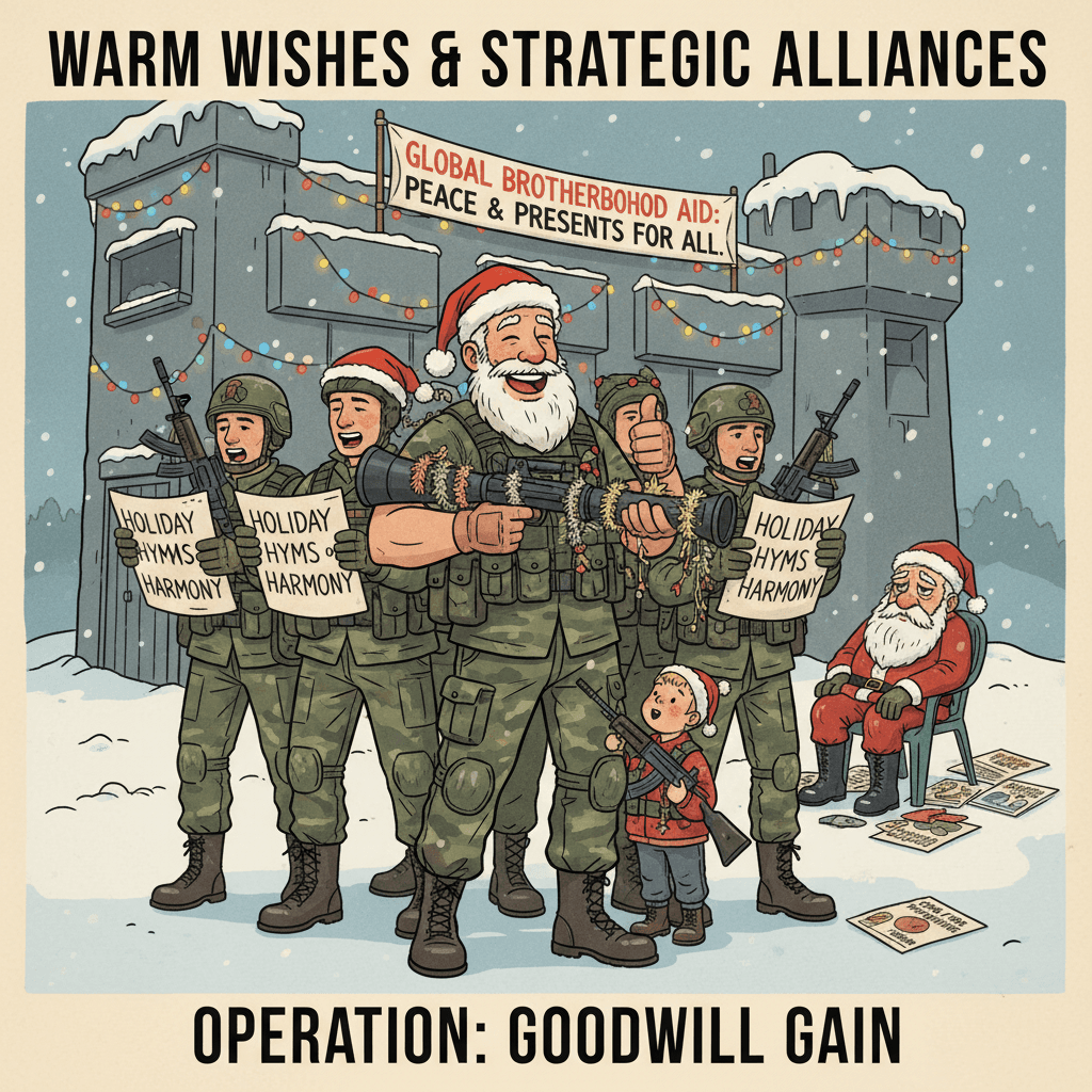 when ur terrorist org needs better PR than a mall Santa