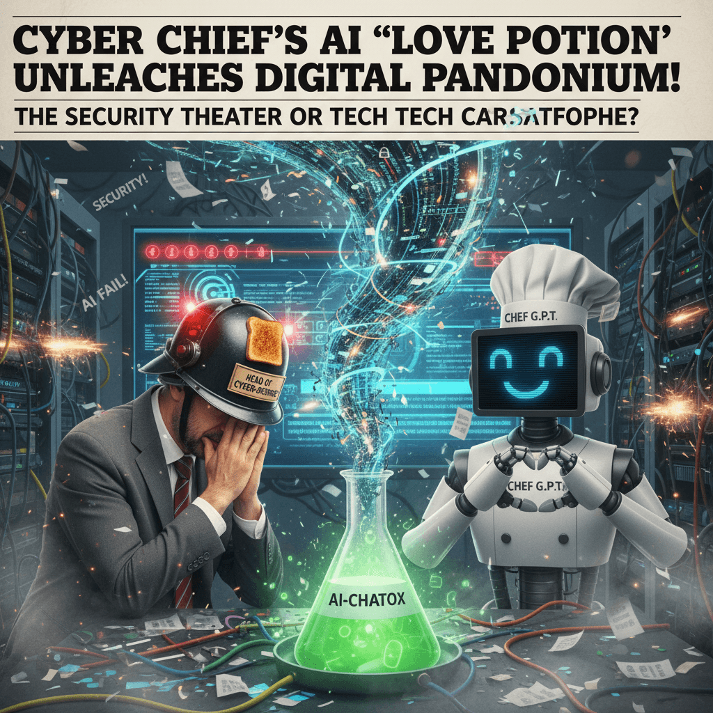 Irony of cyber security chief + ChatGPT = *chef's kiss*