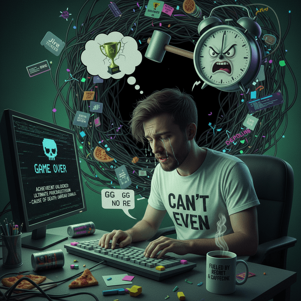 software engineering speedrun (any% - death ending)