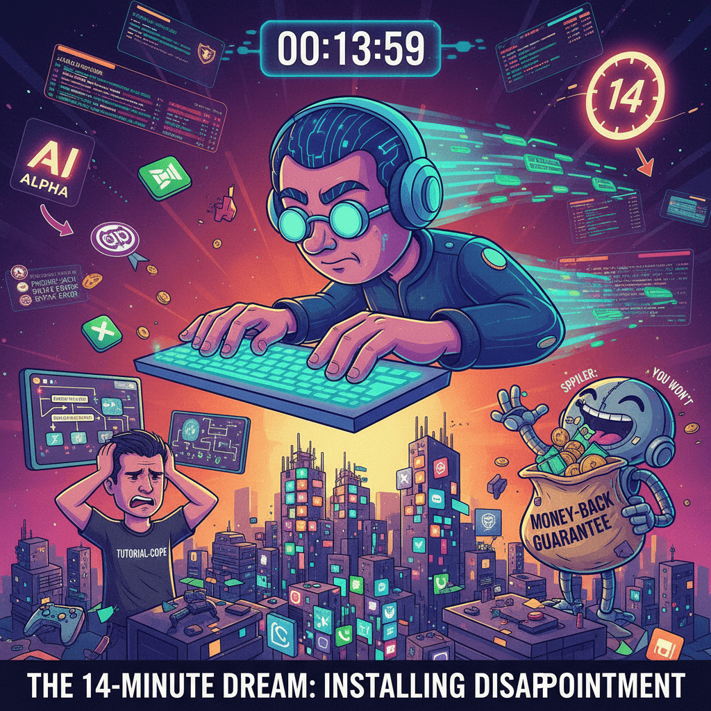 build entire app in 14min or your money back (spoiler: you won't)