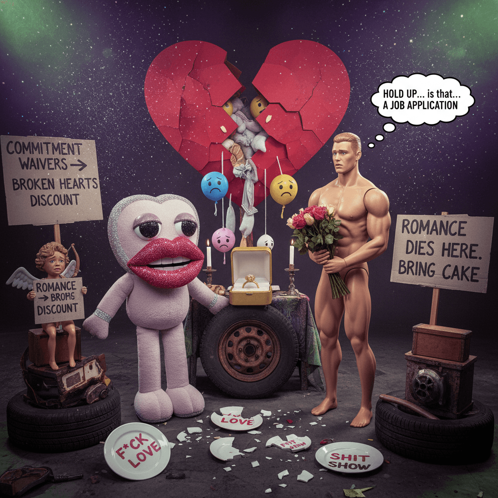 Romance dies when the cunt commitment wavers at the altar