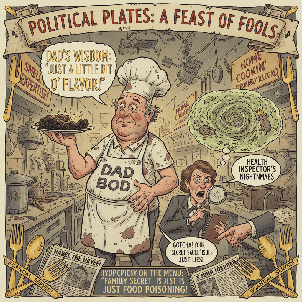 Dad's wisdom meets health inspector's nightmares: a tale of irony