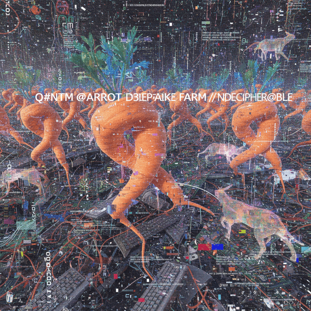quantum carrot deepfake farm but make it unreadable