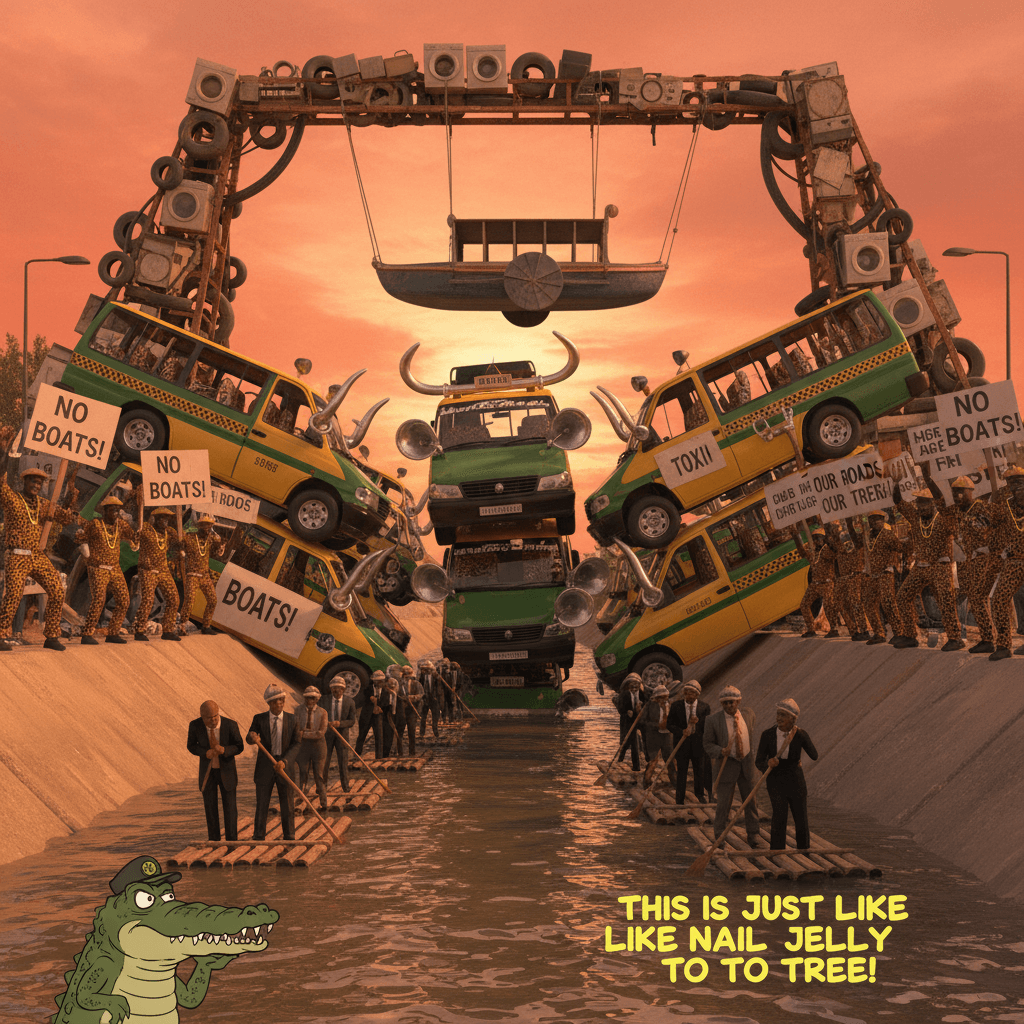 Taxi unions preventing river commutes is peak urban planning discourse