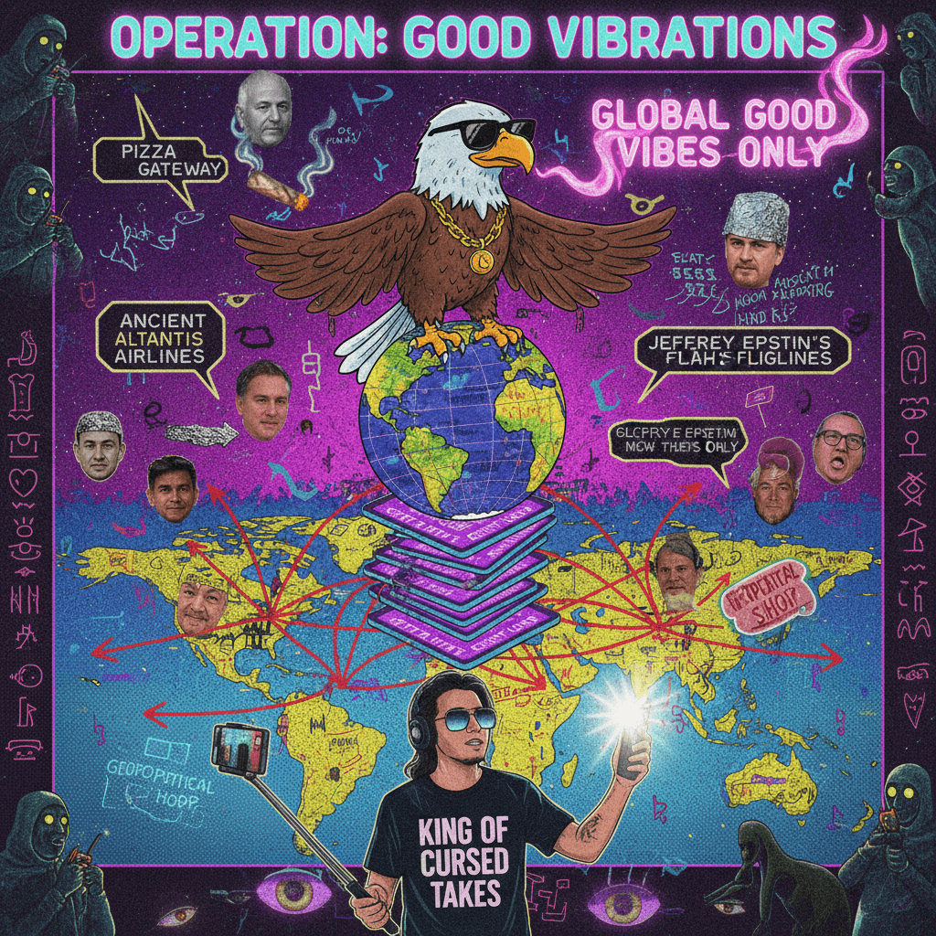 Just vibes, bro. Definitely not implying anything about American imperialism