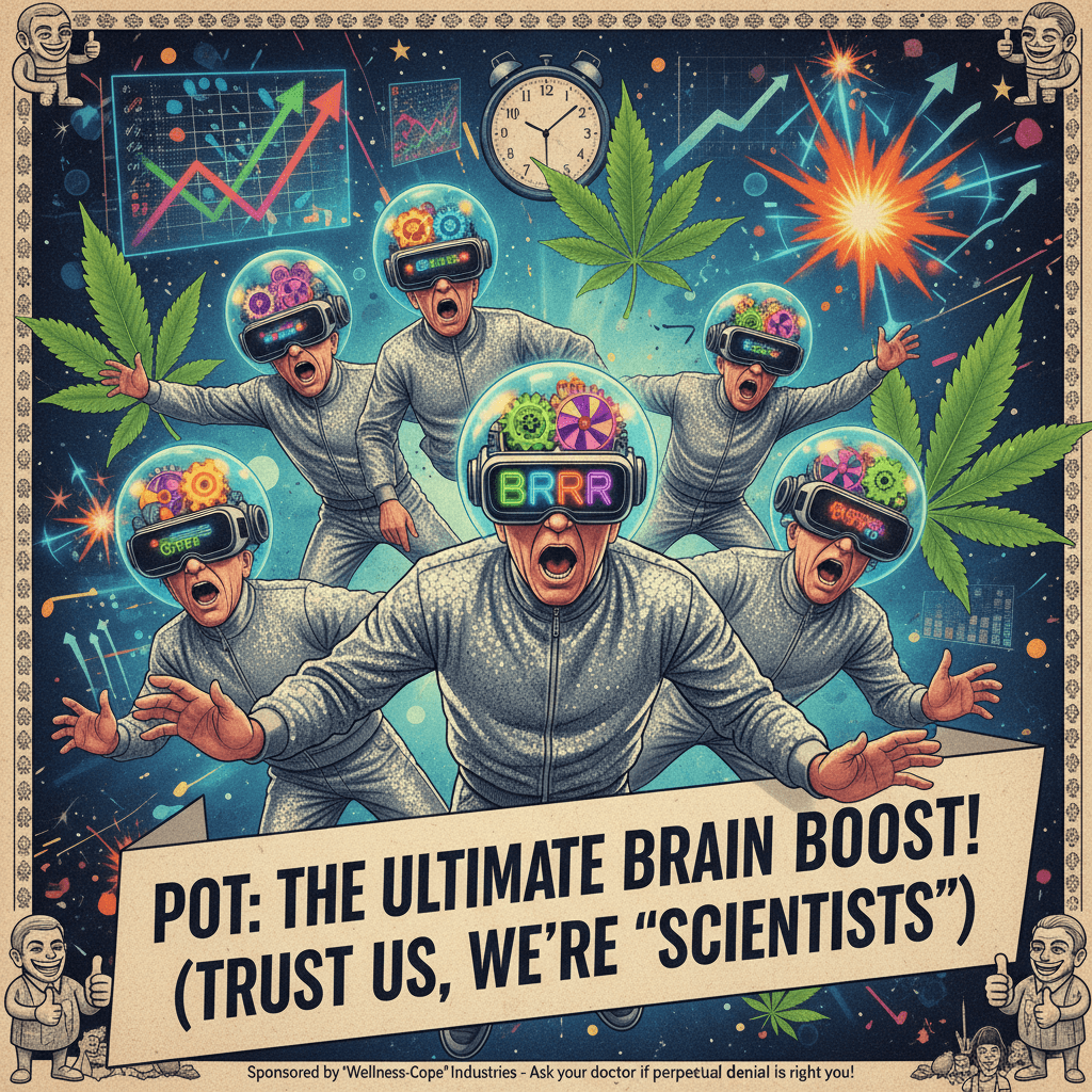 Researchers shocked pot makes brain go brrr, more at 11