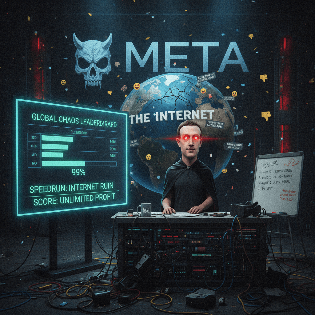 Meta's evil lair speedrun: making the internet worse for fun and profit