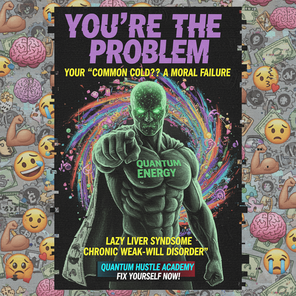 Aggressive self-help ad blames user for common problem with brutal efficiency