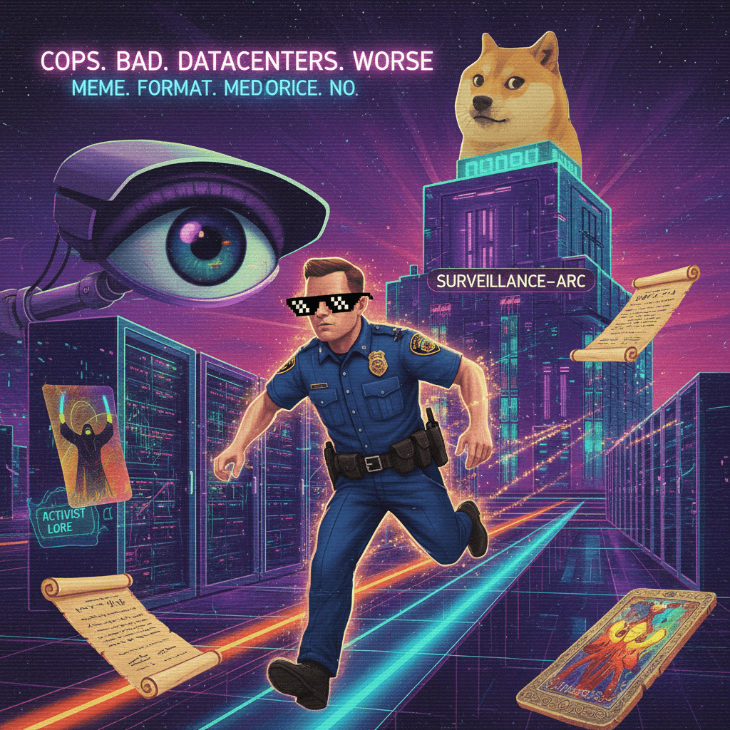 Cops bad, data centers worse, meme format mediocre