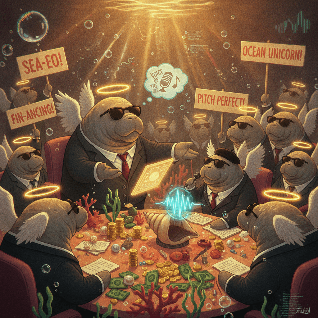 manatee angel investors for voice-based sea cow poetry startup