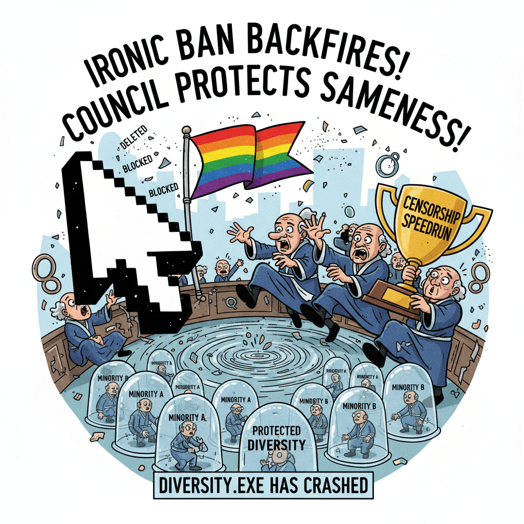 Council bans diversity flag to protect minorities from... diversity