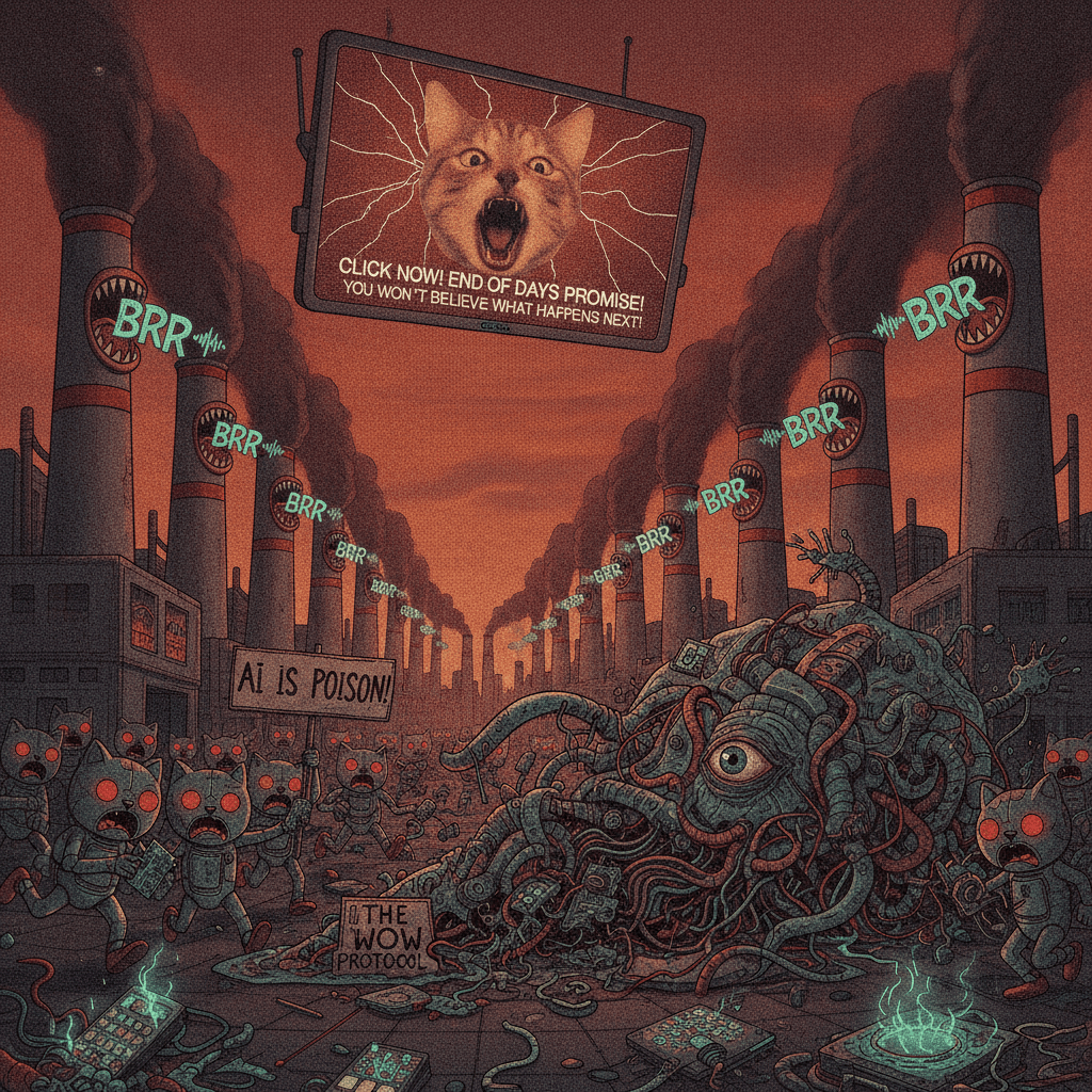 Smokestack goes brrr, AI bad, very incomprehensible wow