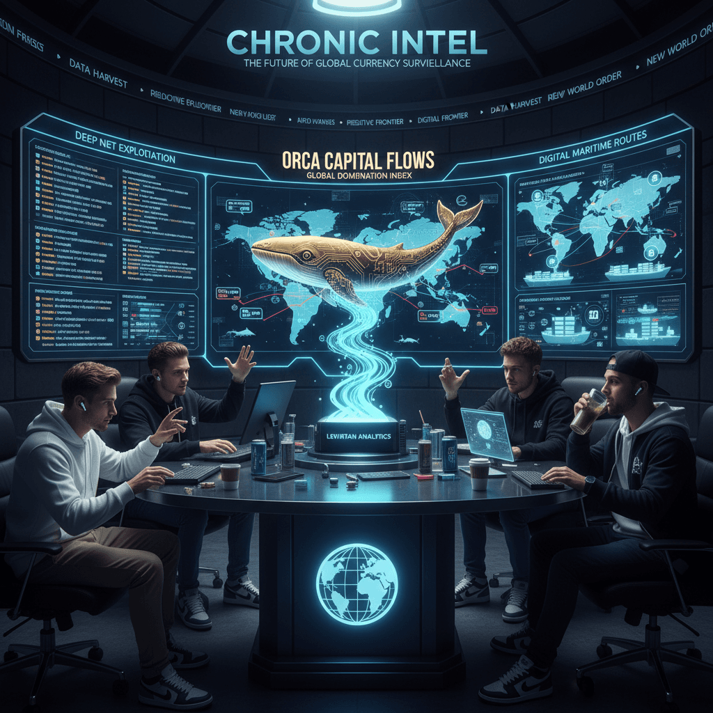 "Whale money flows" but make it geopolitics dashboard branding