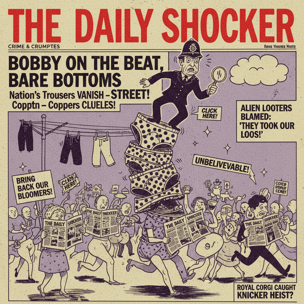 British tabloid reaches new heights: PANTS shortage now police matter