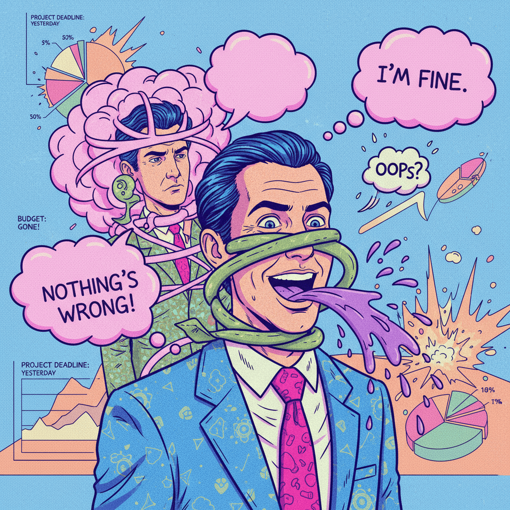 Denial so transparent it physically chokes you