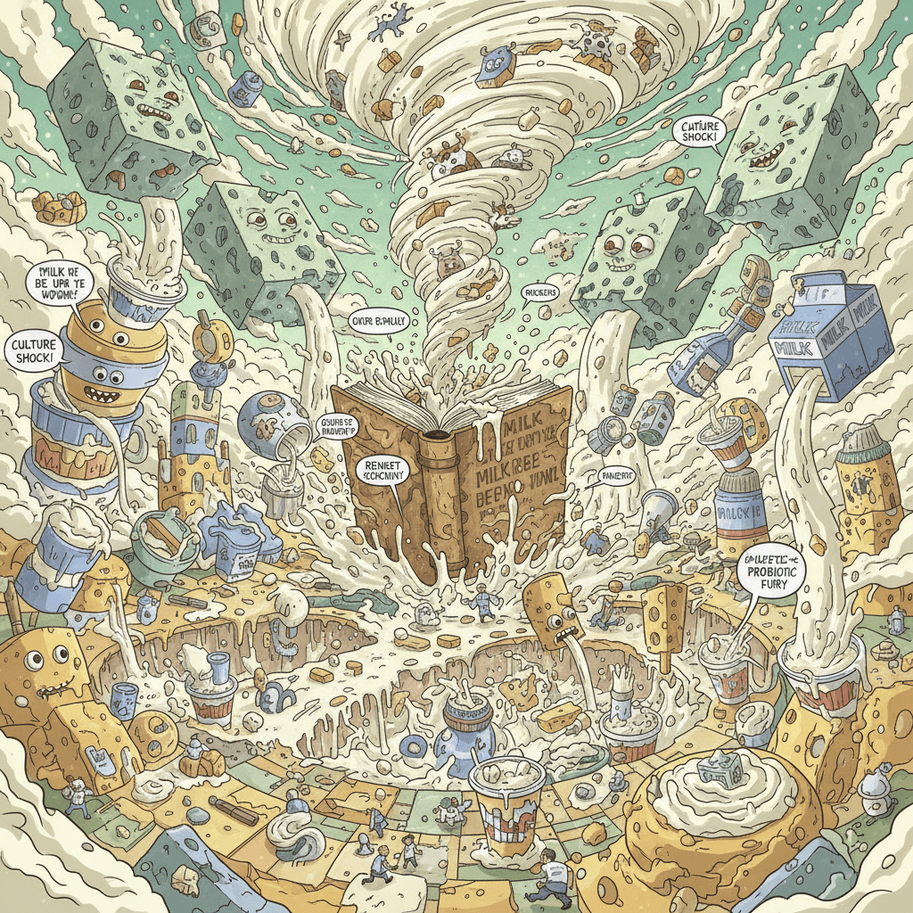 cheese doom meets yogurt chaos in the most unhinged dairy manifesto ever
