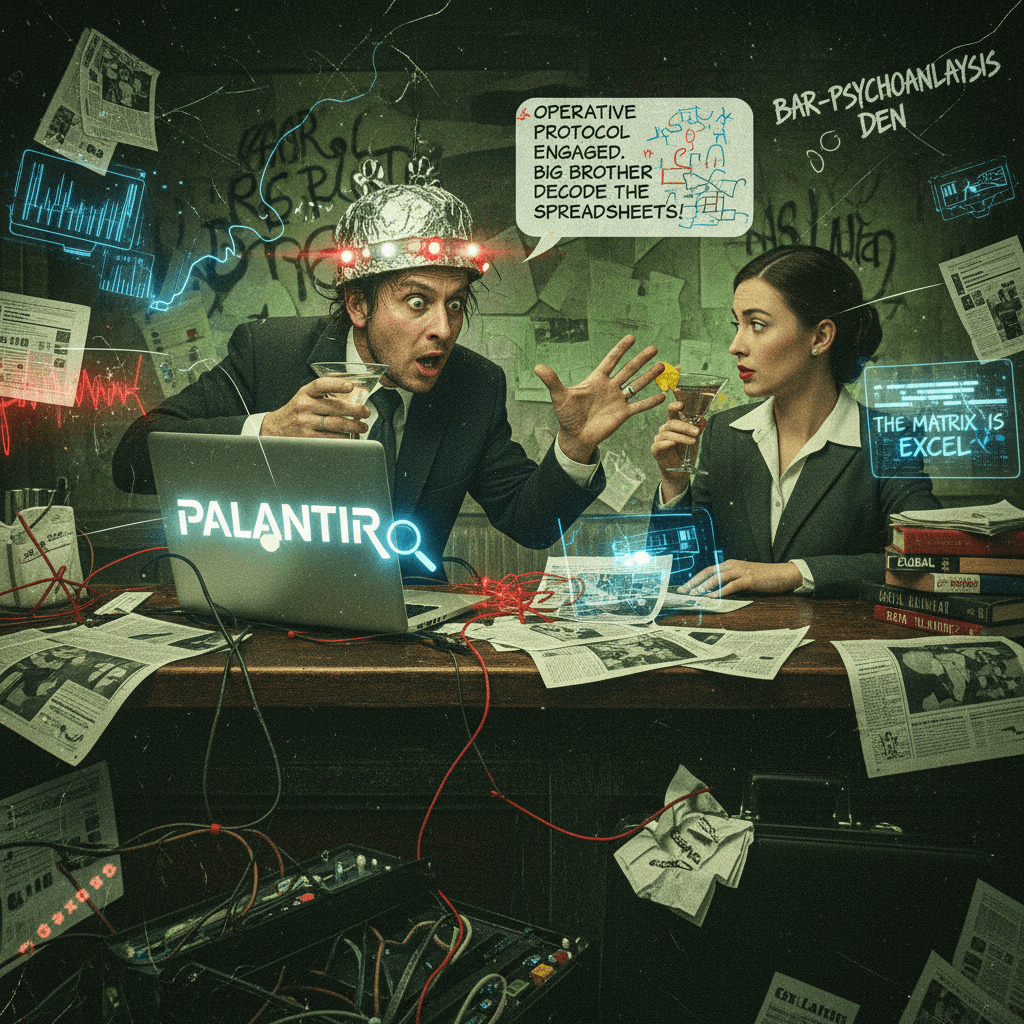 guy thinks discussing data analytics = CIA operative energy