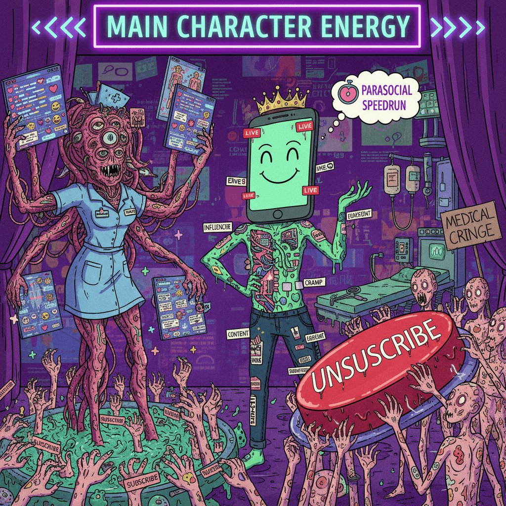 horny posting meets medical horror ft. subscribe buttons