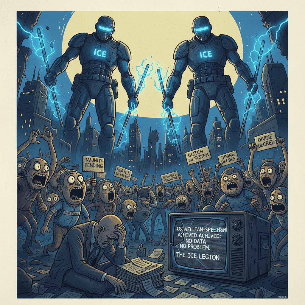 1984 but make it 2025: ICE agents are apparently untouchable gods now