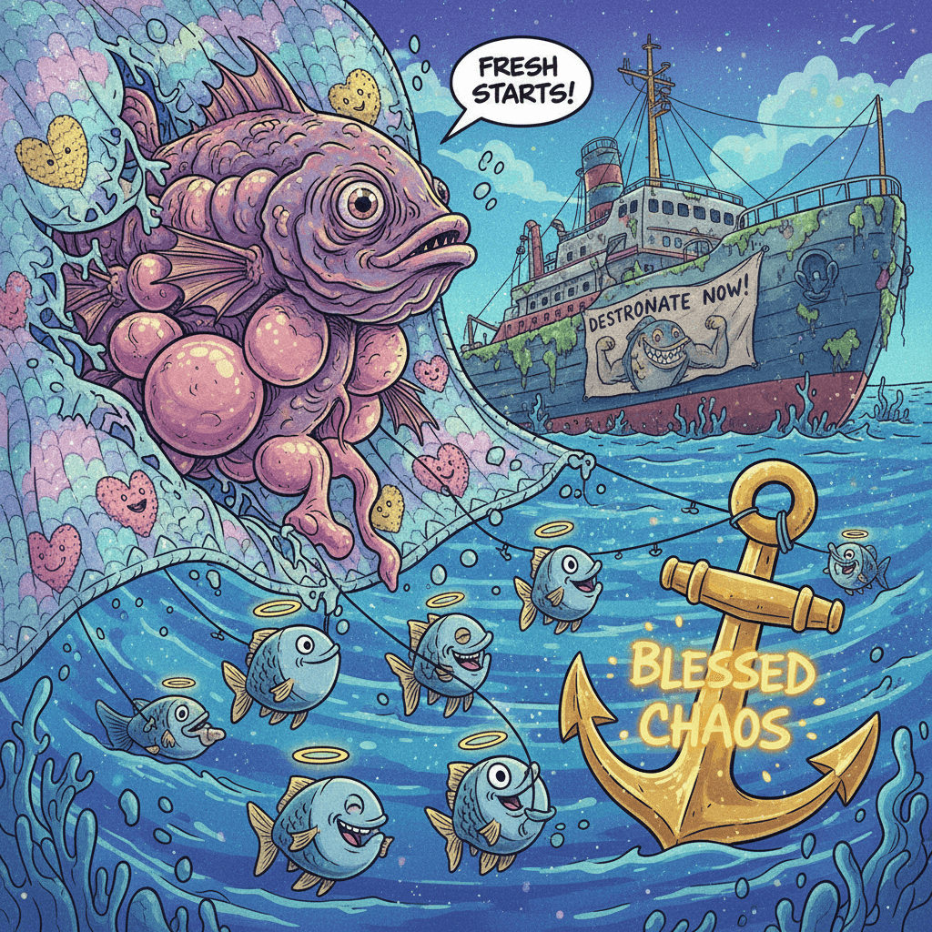 Wholesomeness destroyed by parasitic fish gonads in 3...2...1