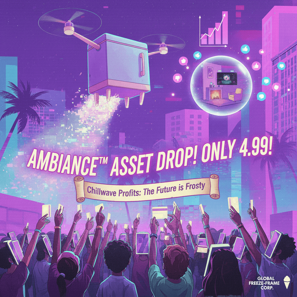 Freezer drone goes viral, capitalism now sells ambiance