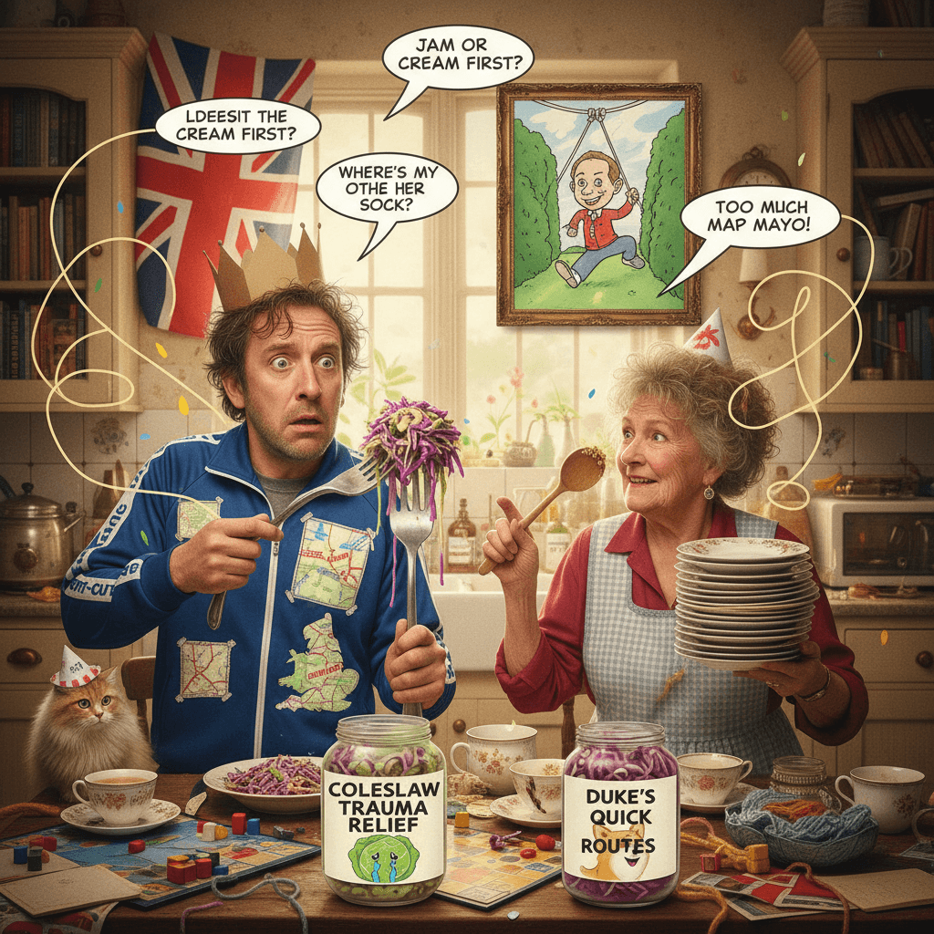 mate can't decide between coleslaw trauma and duke of edinburgh shortcuts