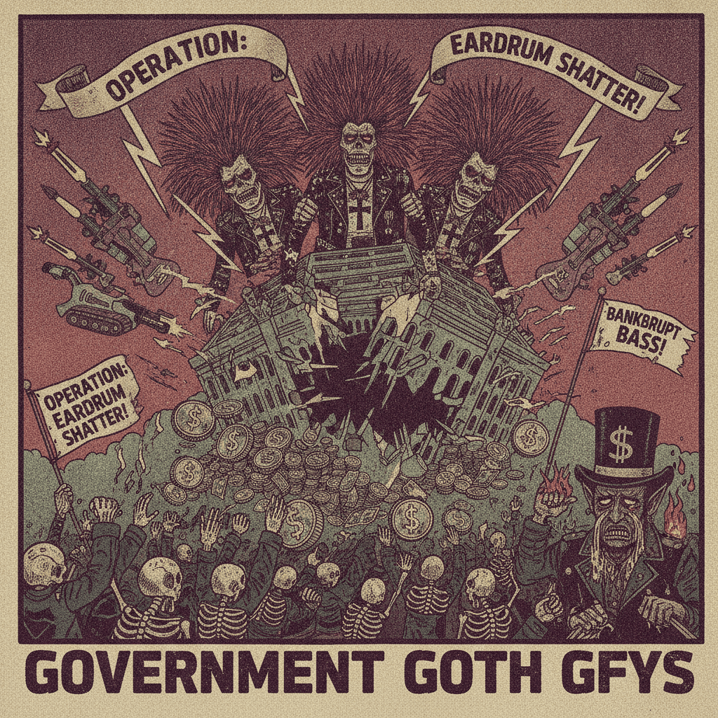 Metal bands bankrupting Pentagon via sheer headbanging force