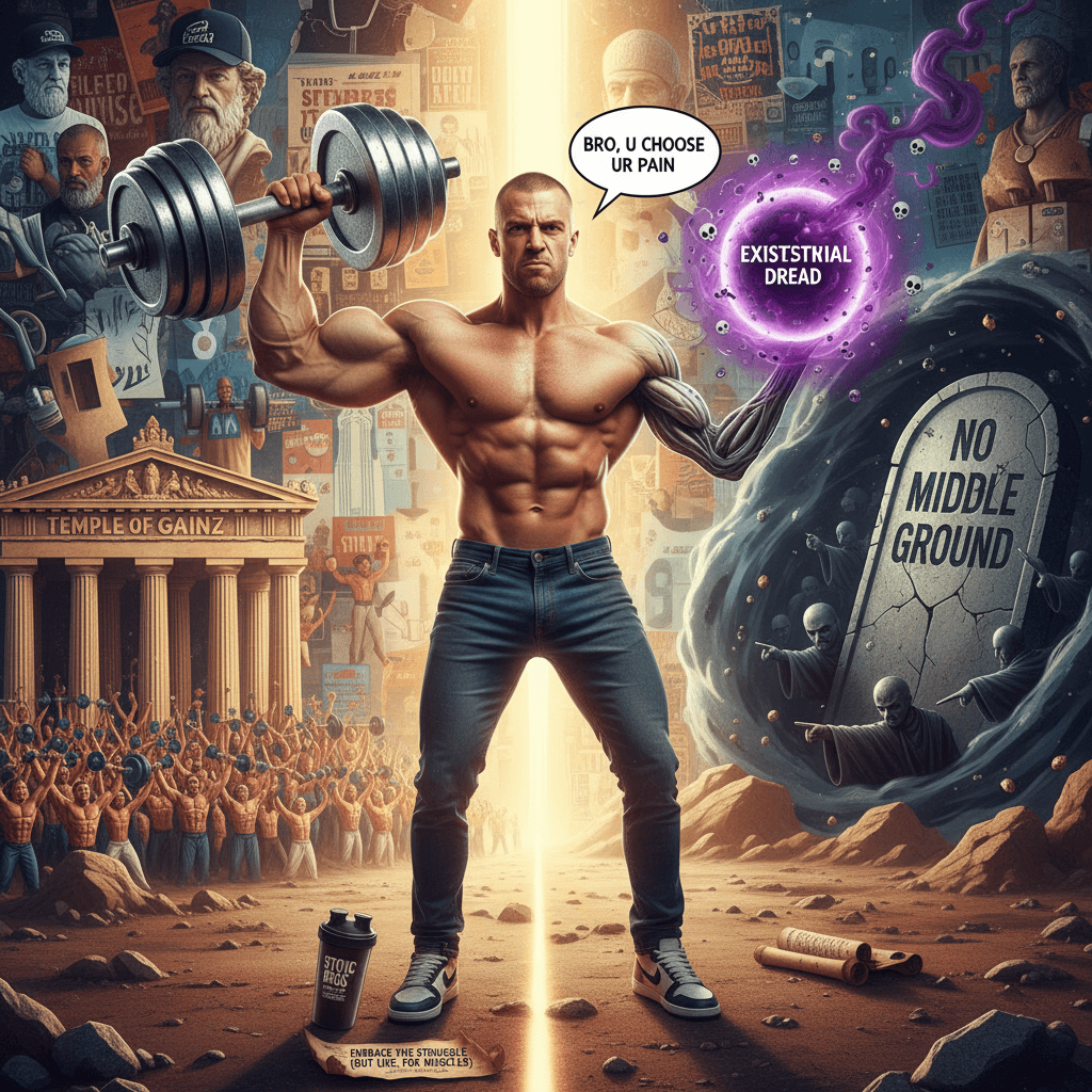 Choose your hard: gains or existential dread, no middle ground allowed