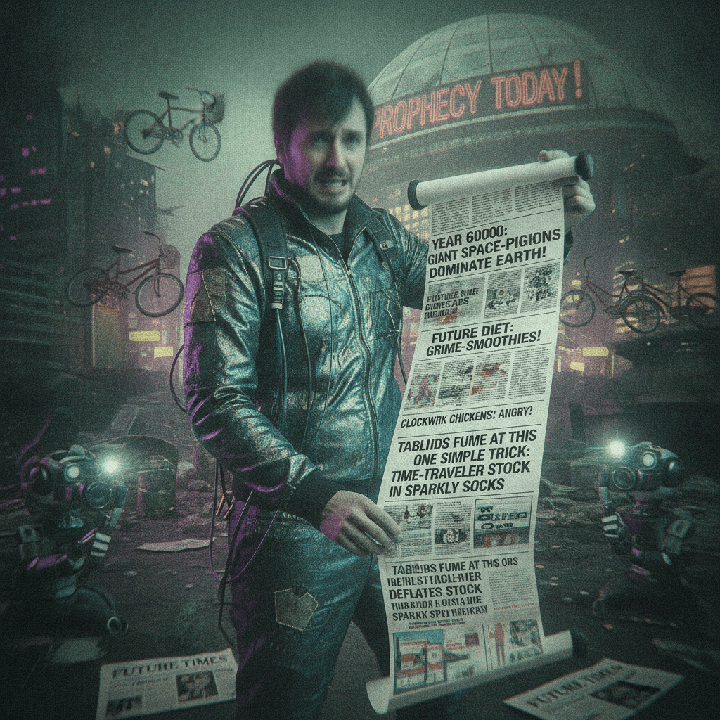 Blurry jacket man has BAD NEWS from year 6000, tabloids HATE this one trick