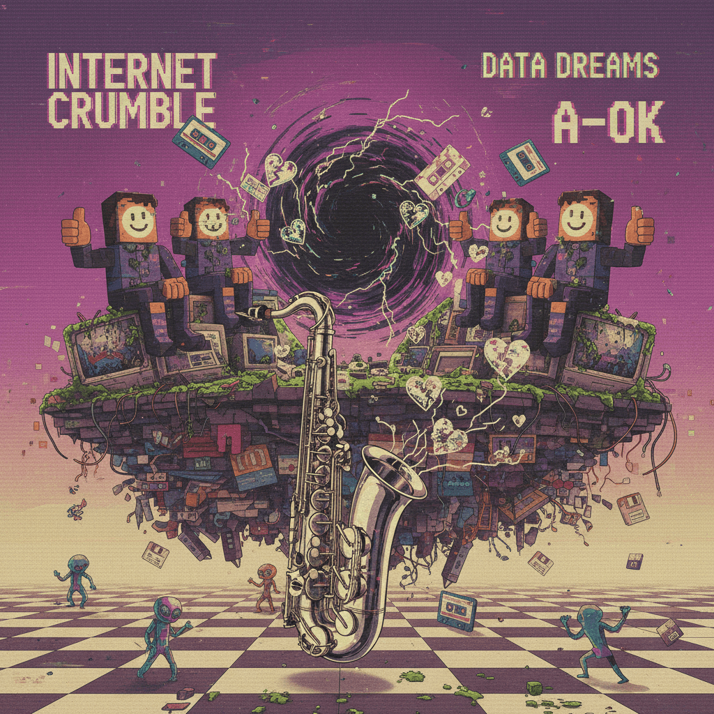 tenor sax serenades the void while the a-team approves of your internet decay