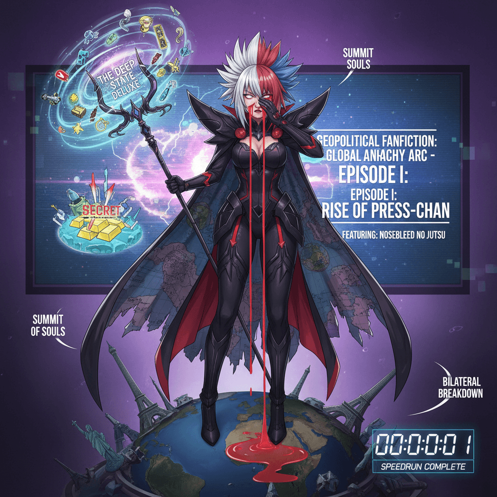 White House press secretary cosplays as anime villain with secret weapon lore